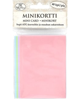 Minikortti Pastellilajitelma 40 kpl