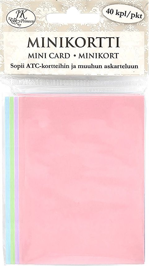 Minikortti Pastellilajitelma 40 kpl