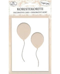 Koristekortti Ilmapallot Valk.5 kpl