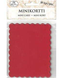 Minikortti Aaltoreuna Punainen