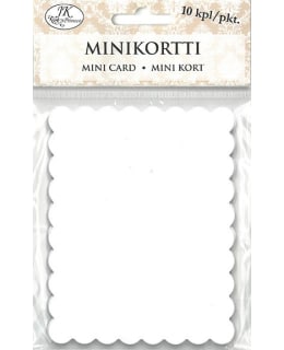 Minikortti Aaltoreuna Valkoinen