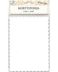 Korttipohja Aaltoreuna Valkoinen