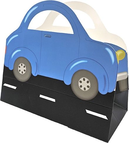 Lahjakassi Auto Sininen