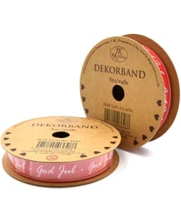 Dekorband God Jul Röd 5 m