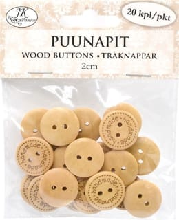 Puunapit Handmade Natur 20 kpl