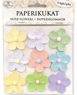 Paperikukat Helmi pastellilaj.9 kpl