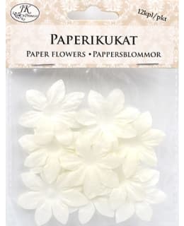Paperikukat iso valkoinen 12 kpl