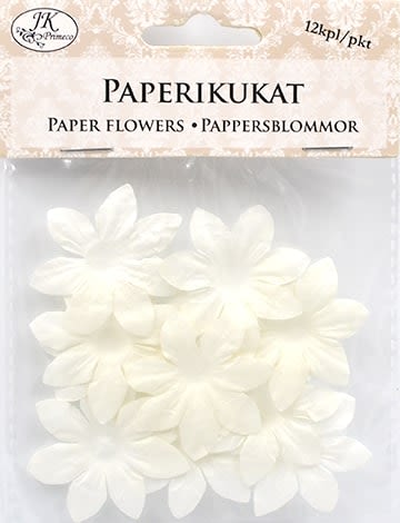 Paperikukat iso valkoinen 12 kpl