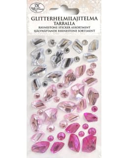 Glitterhelmitarra Jalokivi Pinkki