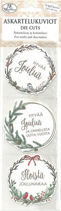 Askartelukuvio joulukranssi