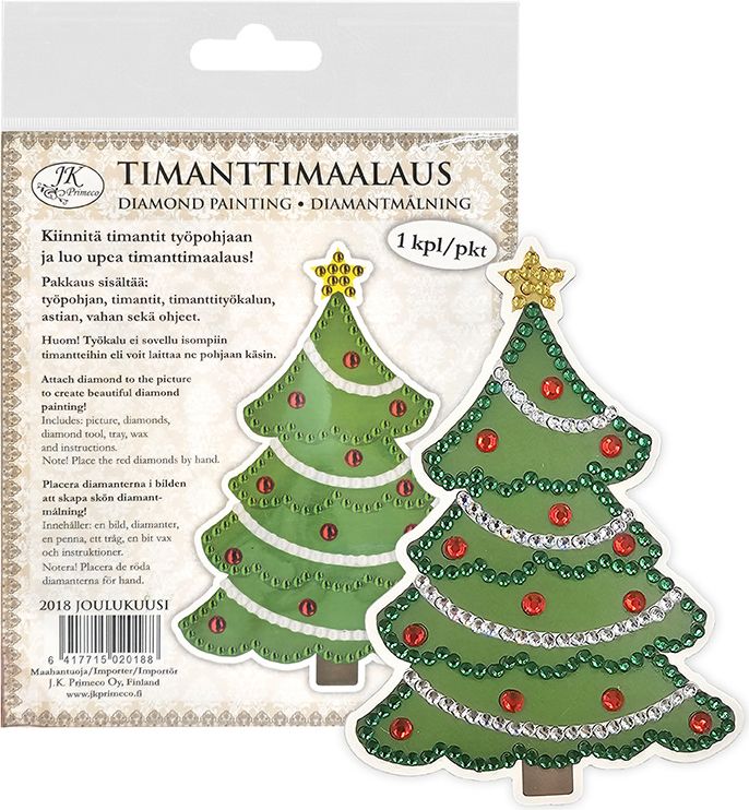 Timanttimaalaus Joulukuusi