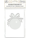 Koristekortti Joulupallo Valk. 5 kpl