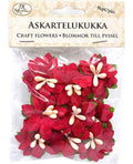 Askartelukukat Joulutähti Pun 9 kpl
