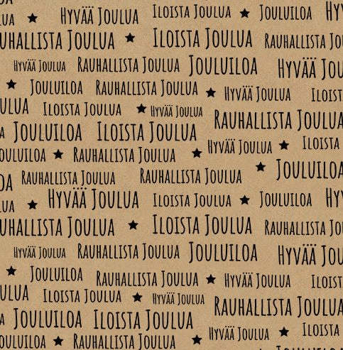 Naturlahjapaperi joulutoivot.