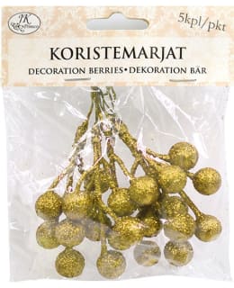 Koristemarjat kulta glitter