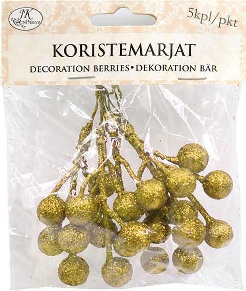 Koristemarjat kulta glitter