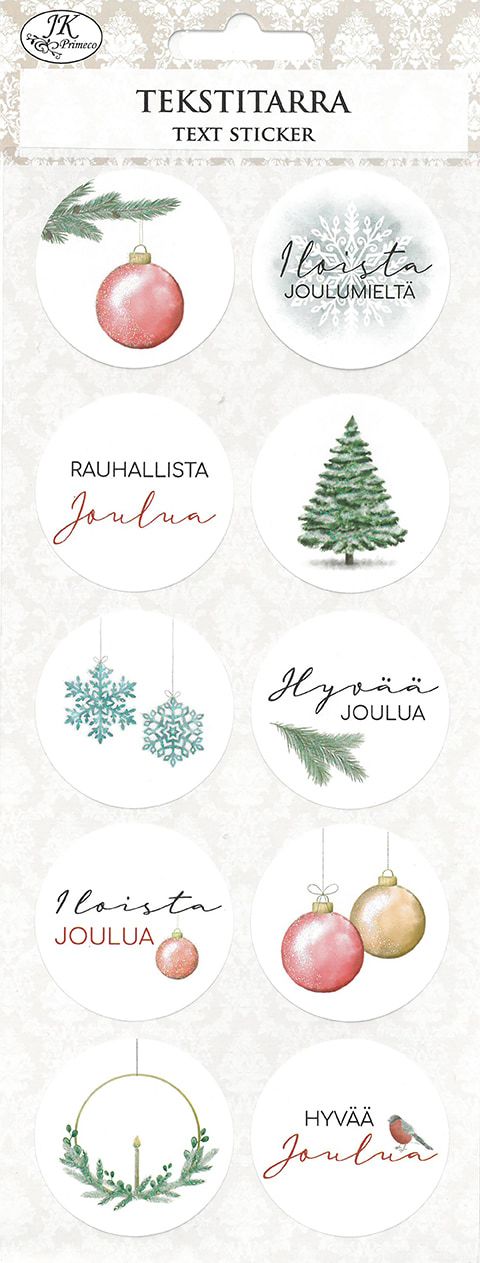 Tekstitarra Kuura Joulutoivotukset