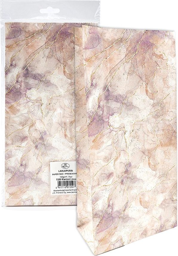 Lahjapussi Marmori Rosa 5 kpl