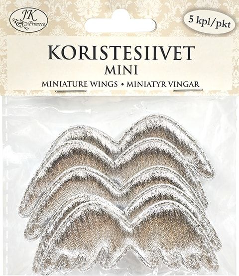 Koristesiivet Mini Hopea 5 kpl