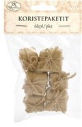 Koristepaketit natur 6 kpl