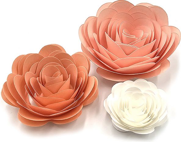 Paperikukat Pyöritettävät Rosa 27 kpl