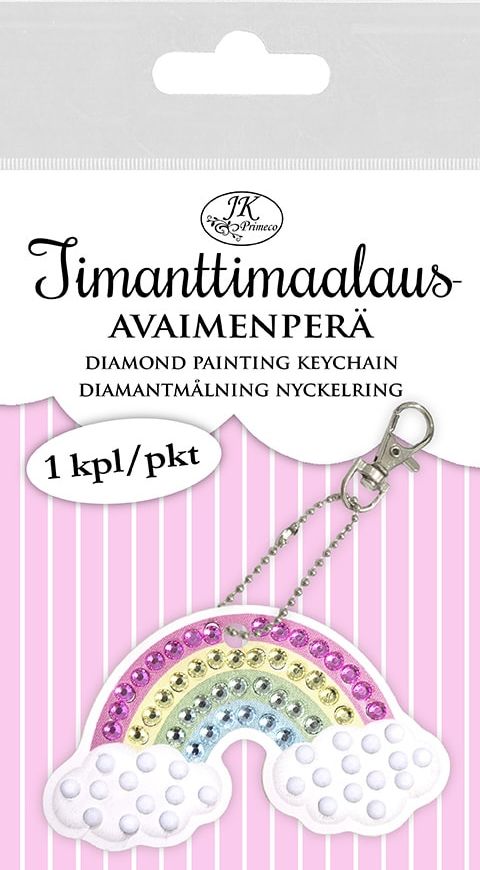 Timanttimaalausavaimenperä Sateenkaari