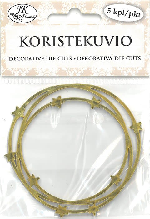 Koristekuvio Tähtikranssi KultaFolio 5 kpl