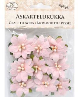 Askartelukukat vaaleanpun.9 kpl