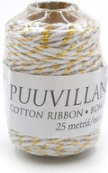 Puuvillanaru 2 mm*25 m valkokulta
