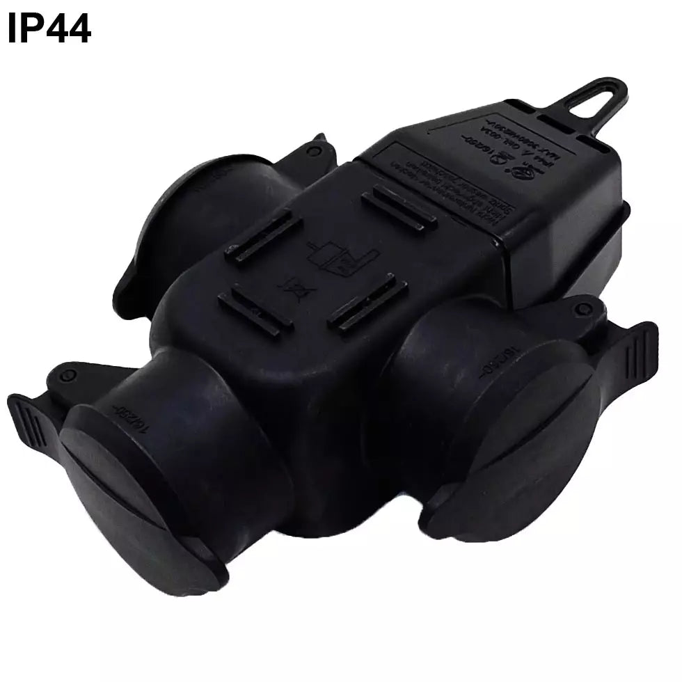 Jatkopistor 3-os kumi IP44