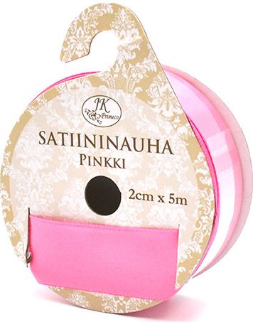 Satiininauha Pinkki 2 cm x 5 m