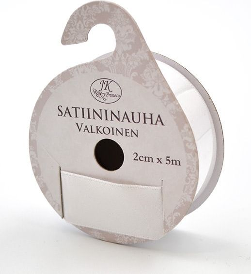 Satiininauha valkoinen
