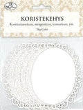 Koristekehys Soikea valkoinen