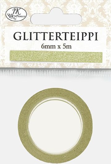 Glitterteippi kulta 6 mm x 5 m