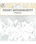 Satiinirusetti pieni Valk. 20 kpl/pkt