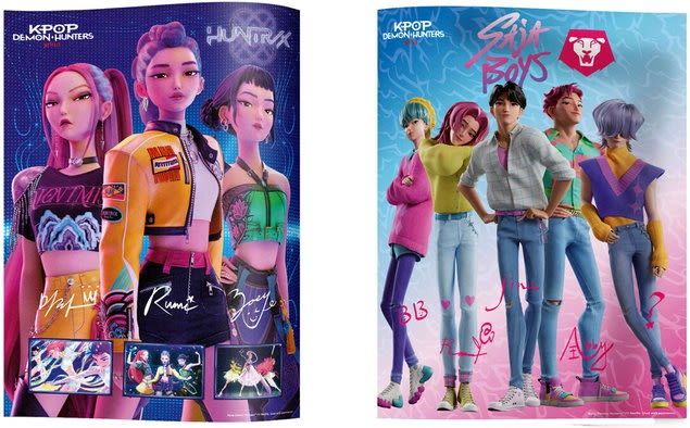 K-pop demon hunters sticker album