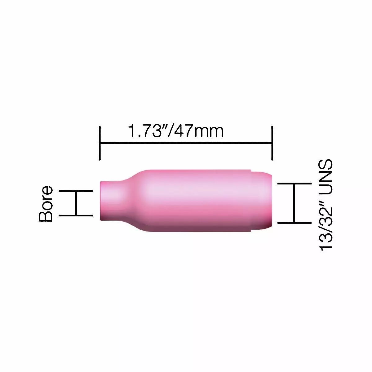 Kaasukupu 3/8" / 10 mm WP17  2 kpl Parweld