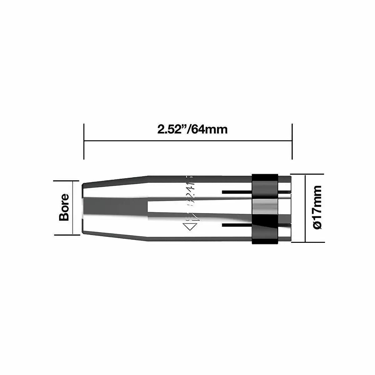 Kaasusuutin 13 mm 2 kpl Parweld