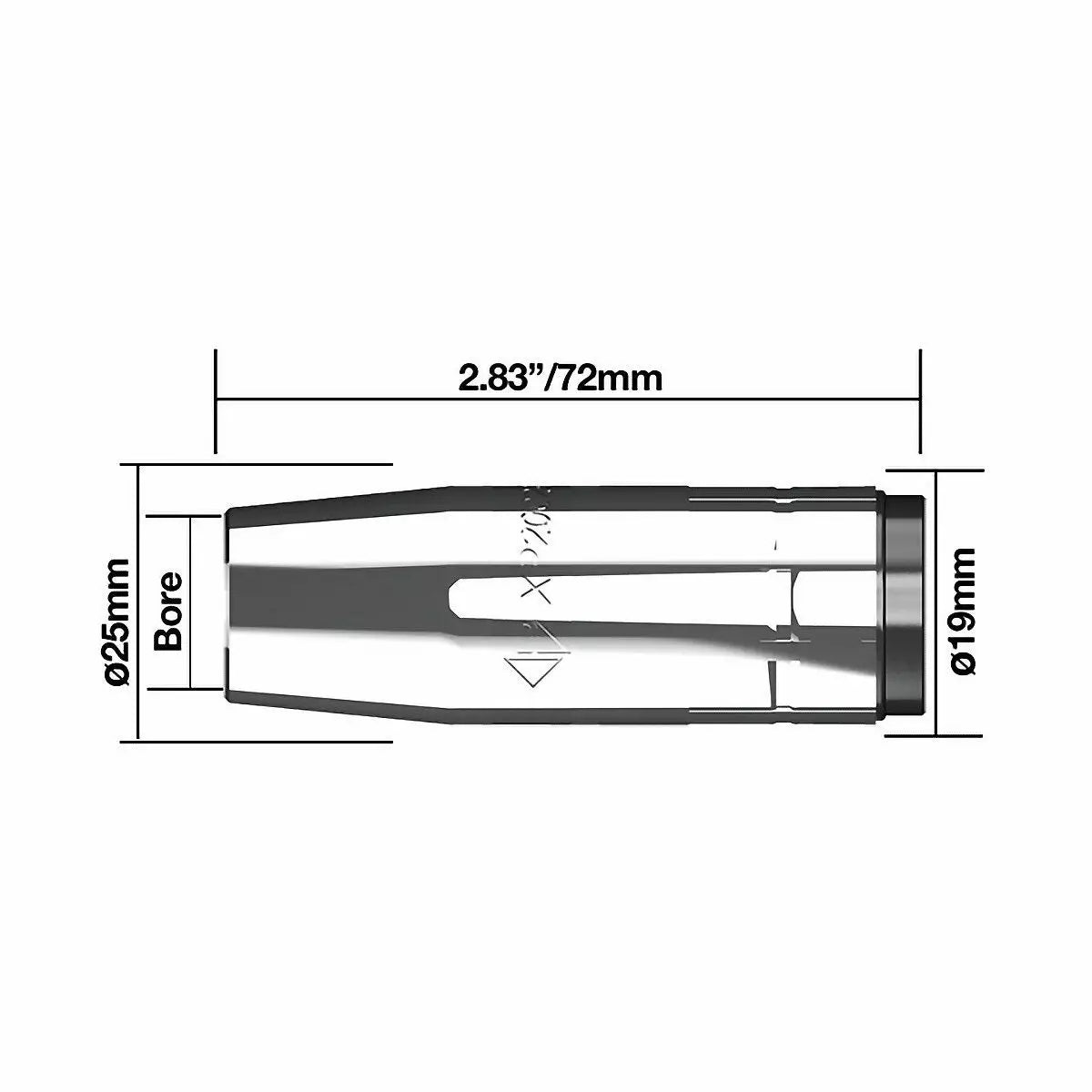 Kaasusuutin 16 mm XP8 Parweld