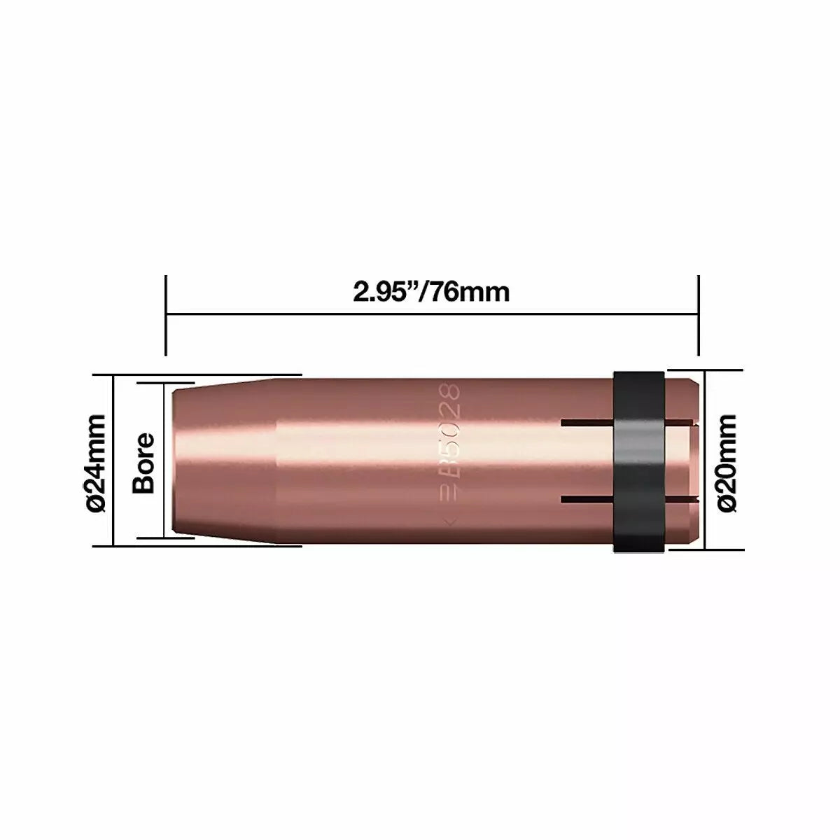 Kaasusuutin 19 mm 2 kpl Parweld