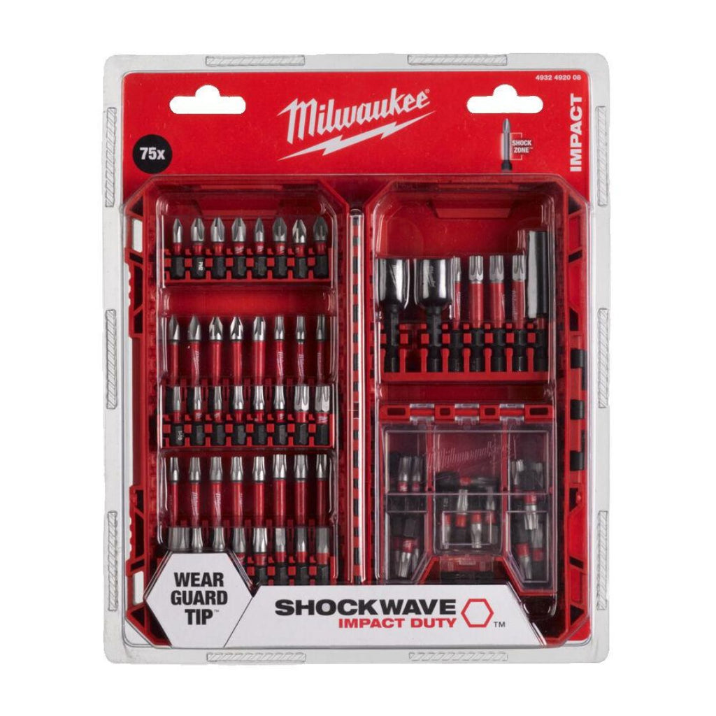 Milwaukee Shockwave XL Ruuvauskärkisarja 75-os