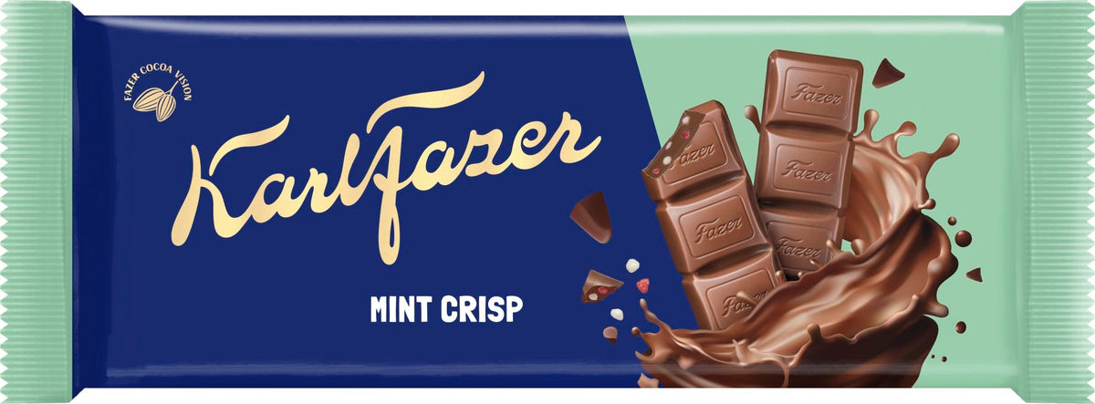 Karl Fazer Minttu Crisp suklaalevy 95 g