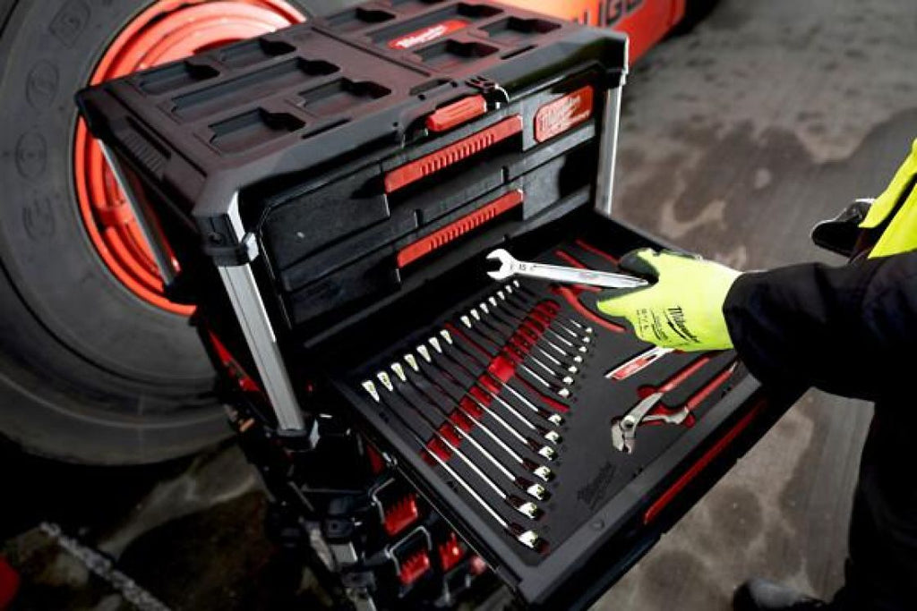 Milwaukee Packout Kiintolenkkiavainsarja 19 osaa