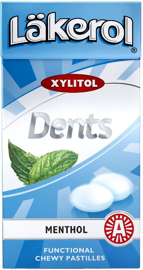 Läkerol xylitol dents menthol