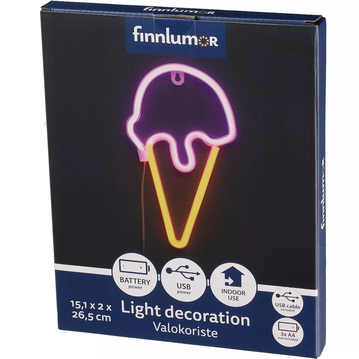 Finnlumor LED-valo Jäätelö
