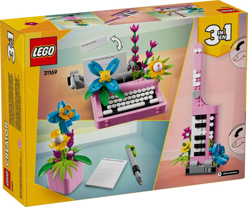Lego Kirjoituskone ja kukat