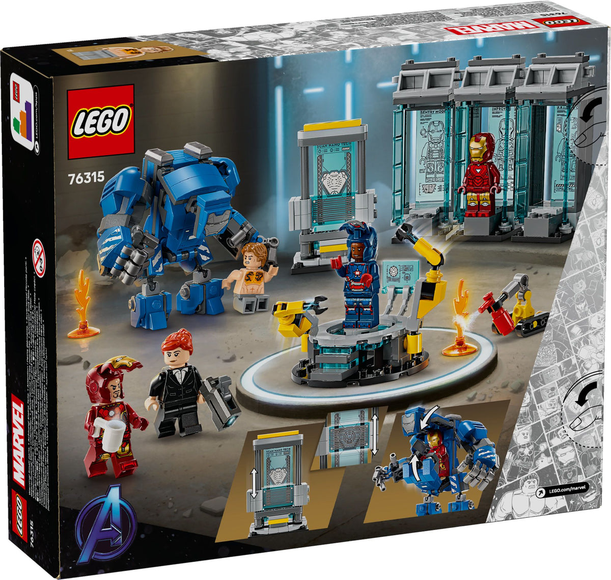 Lego Iron Manin laboratorio – Haarniskahuone