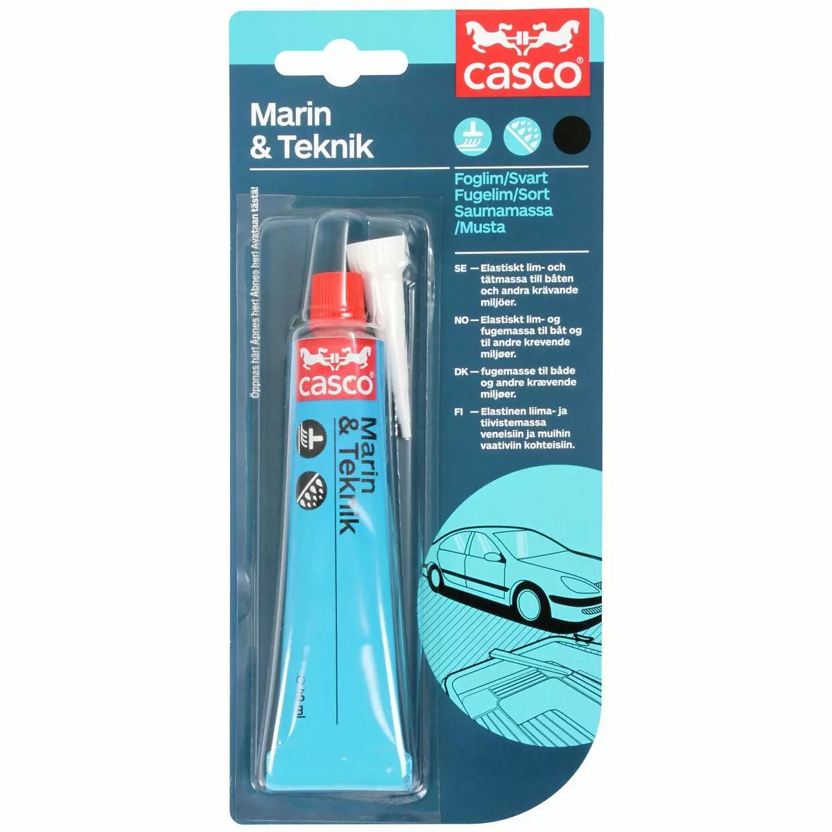 Liimamassa 40 ml musta multi tech mini