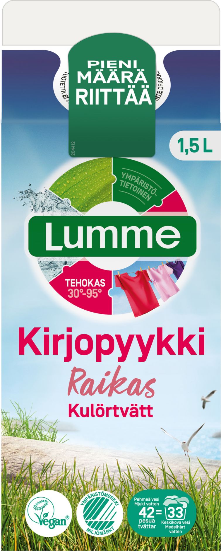 Lumme Kirjo Pyykinpesuneste 1500 ml Raikas