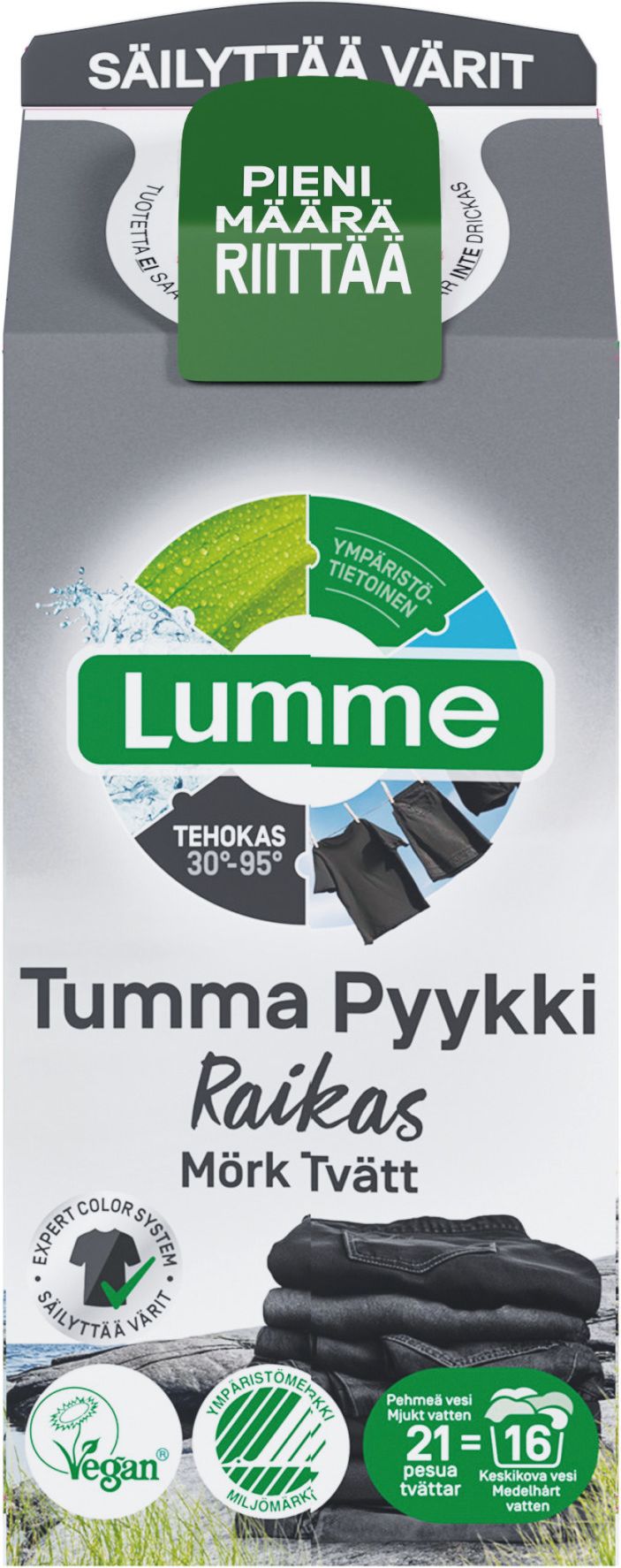 Lumme Pyykinpesuneste Raikas Tumma 750 ml